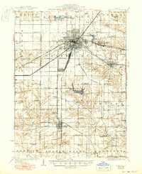 1927 Map of Galesburg, 1949 Print