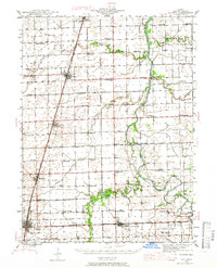 Download a high-resolution, GPS-compatible USGS topo map for Gilman, IL (1966 edition)