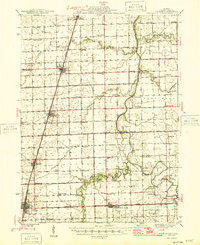 Download a high-resolution, GPS-compatible USGS topo map for Gilman, IL (1946 edition)