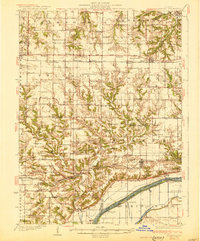 preview thumbnail of historical topo map of Glasford, IL in 1930