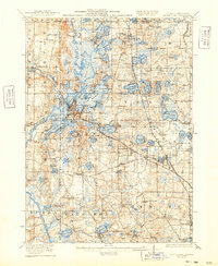 1923 Map of Grays Lake, 1932 Print