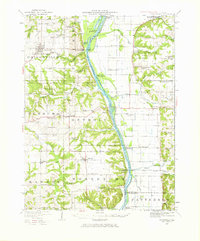 1924 Map of Griggsville, 1971 Print