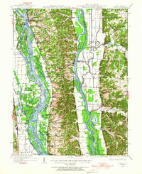 1934 Map of Hardin, IL, 1964 Print