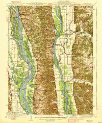 1938 Map of Hardin, IL