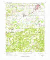 preview thumbnail of historical topo map of Harrisburg, IL in 1961