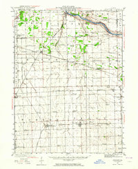 1923 Map of Herscher, IL, 1964 Print