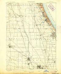 1900 Map of Highwood, 1905 Print