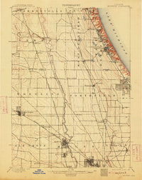 1900 Map of Highwood, 1913 Print