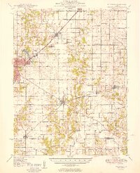 1949 Map of Hillsboro IL High Res - IL Hillsboro 468488 1949 62500 Tn 