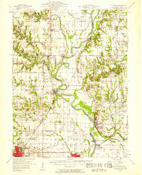 Download a high-resolution, GPS-compatible USGS topo map for Hutsonville, IL (1958 edition)