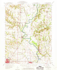 Download a high-resolution, GPS-compatible USGS topo map for Hutsonville, IL (1969 edition)