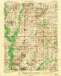 Download a high-resolution, GPS-compatible USGS topo map for Ina, IL (1943 edition)