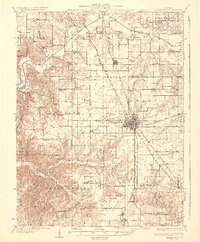 1933 Map of Jerseyville