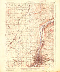 1923 Map of Joliet, 1930 Print