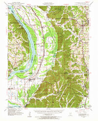 preview thumbnail of historical topo map of Jonesboro, IL in 1947