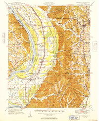 preview thumbnail of historical topo map of Jonesboro, IL in 1949