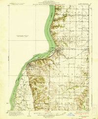 1936 Map of Keokuk