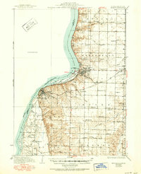 1936 Map of Keokuk, 1951 Print
