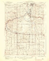 1918 Map of Kings, IL, 1944 Print