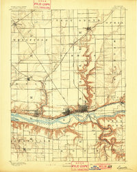 1893 Map of La Salle, 1901 Print