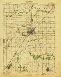 Download a high-resolution, GPS-compatible USGS topo map for Lincoln, IL (1913 edition)