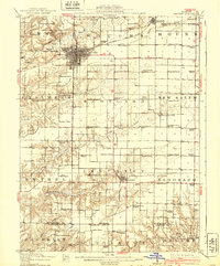 1914 Map of Macomb, 1939 Print