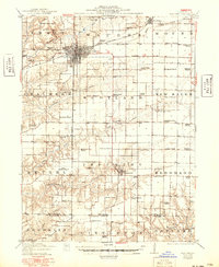 1914 Map of Macomb, 1949 Print
