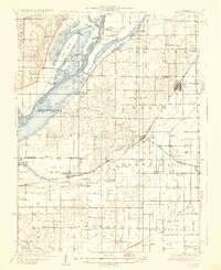 preview thumbnail of historical topo map of Manito, IL in 1932