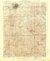 Download a high-resolution, GPS-compatible USGS topo map for Marion, IL (1942 edition)
