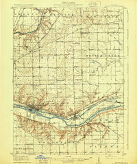 1916 Map of Marseilles, 1930 Print