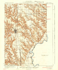 1937 Map of Sullivan County, IN