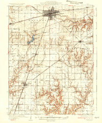 1937 Map of Mattoon