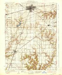 1937 Map of Mattoon
