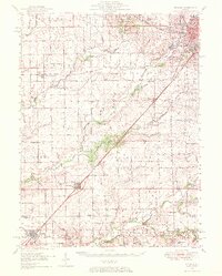 1949 Map of Mc Lean, 1972 Print