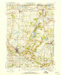 1944 Map of McHenry, 1958 Print