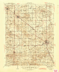 1945 Map of McLeansboro