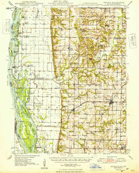Download a high-resolution, GPS-compatible USGS topo map for Mendon, IL (1948 edition)