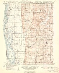preview thumbnail of historical topo map of Mendon, IL in 1948