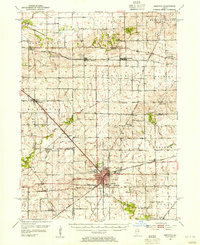 Download a high-resolution, GPS-compatible USGS topo map for Mendota, IL (1954 edition)