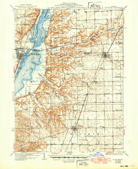 1937 Map of Metamora, 1949 Print