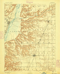 1893 Map of Metamora