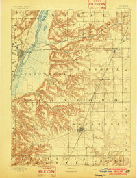 1893 Map of Metamora, 1902 Print