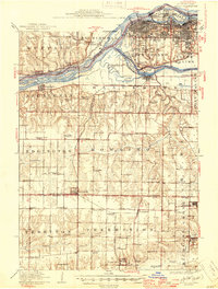 1912 Map of Milan, 1945 Print