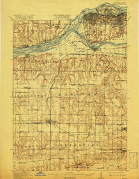 1912 Map of Milan, 1919 Print