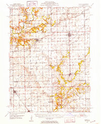 Download a high-resolution, GPS-compatible USGS topo map for Minier, IL (1952 edition)