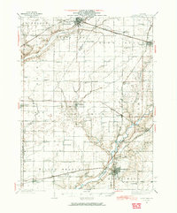 1937 Map of Monticello, 1965 Print