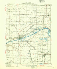 1918 Map of Morris, IL, 1940 Print