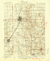 1915 Map of Mount Olive, 1946 Print