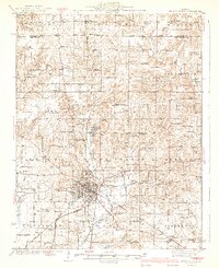 preview thumbnail of historical topo map of Mount Vernon, IL in 1940