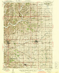 Download a high-resolution, GPS-compatible USGS topo map for Mt Carroll, IL (1944 edition)